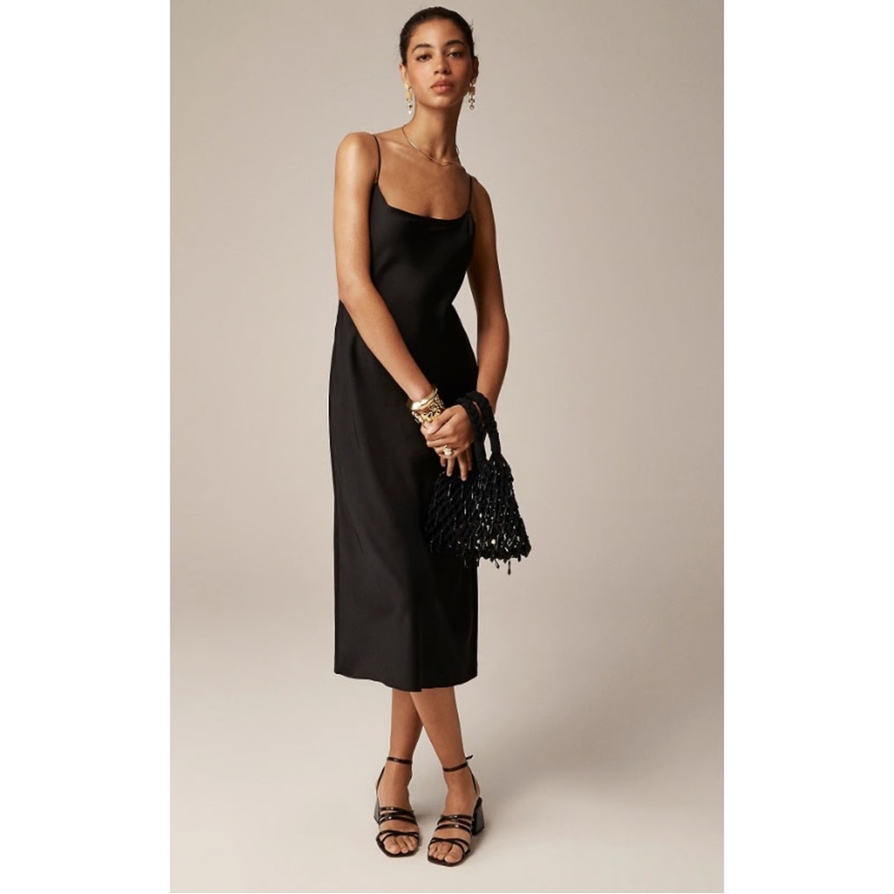 LAST CHANCE! J.crew Gwyneth black slip dress